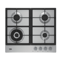 Beko BCT60GX Stainless Steel 60cm Built-in Gas Cooktop