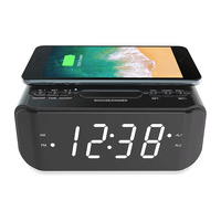 Lenoxx CRW25 Wireless Charging Radio Alarm Clock