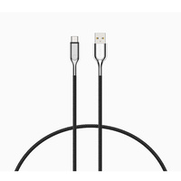 Cygnett CY2681PCUSA USB-C to USB-A Cable (USB 2.0) Braided Black 1m