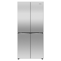 Hisense HRCD483TS 483L Quad Door Fridge, Stainless Steel