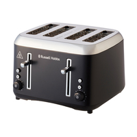 Russell Hobbs RHT514BLK Matte Black Addison 4 Slice Toaster