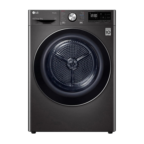 LG DVH909B Black Steel 9kg Heat Pump Dryer